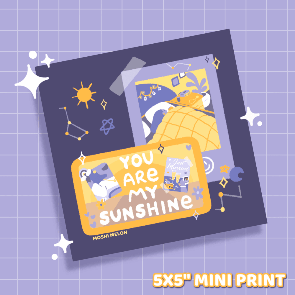 My Sunshine Mini Print - Moshi Melon