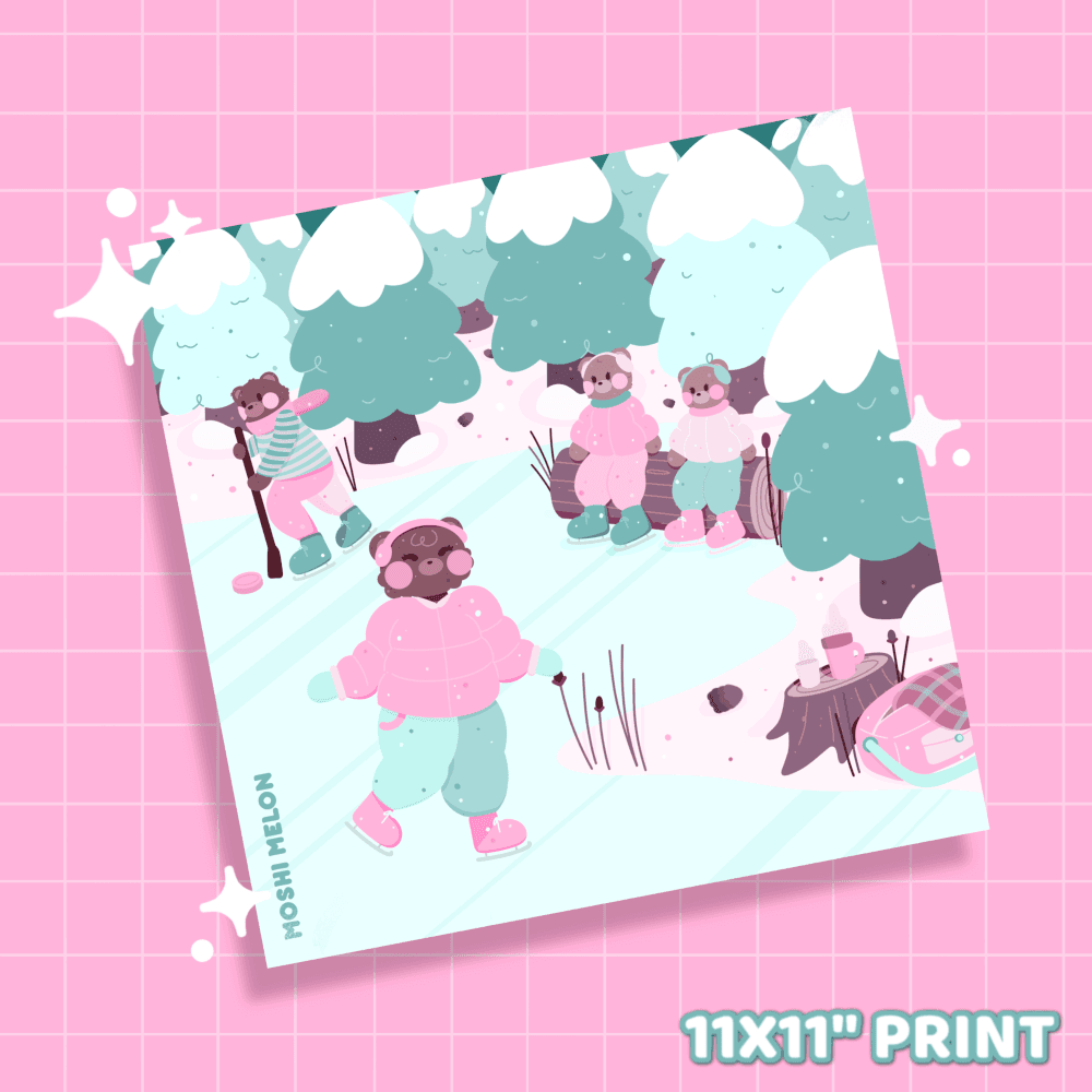 Skating Fun Print - Moshi Melon