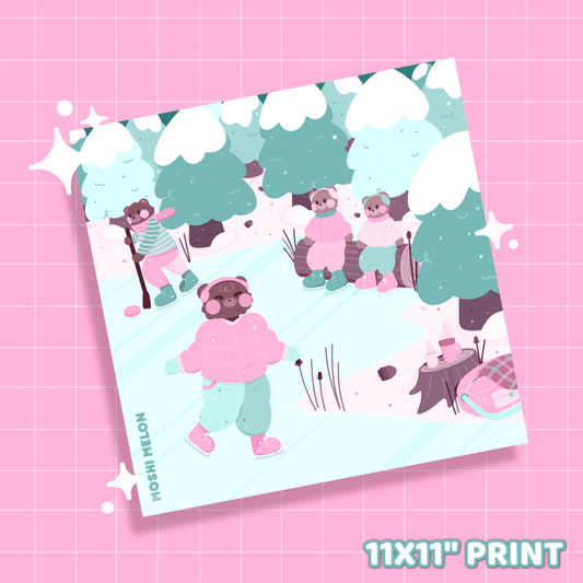 Skating Fun Print - Moshi Melon