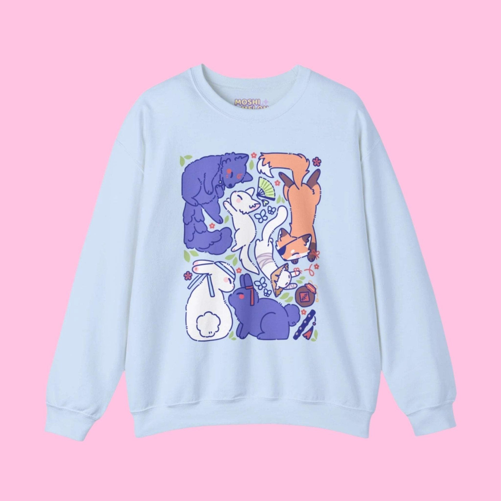 Danmei Animals Crewneck Sweatshirt - Moshi Melon