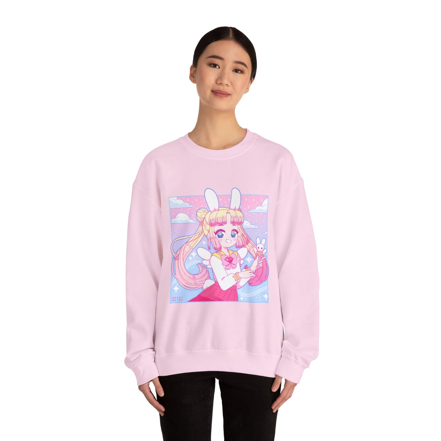 Kawaii Bunny Cadet Crewneck