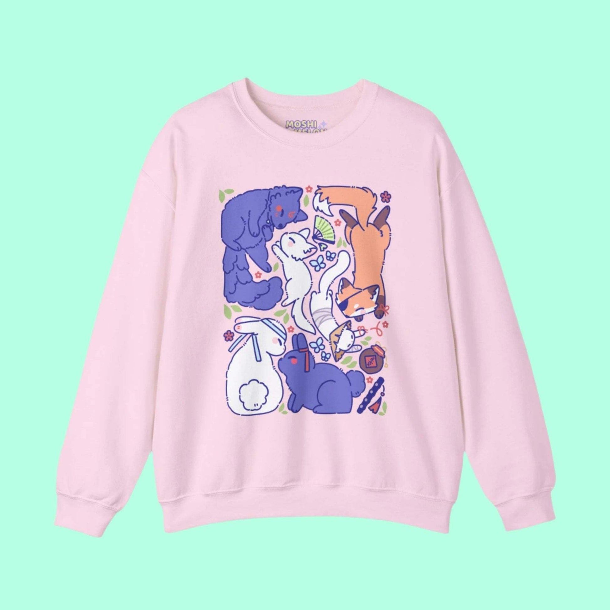 Danmei Animals Crewneck Sweatshirt - Moshi Melon