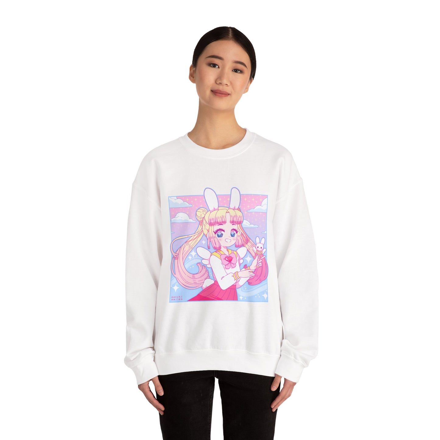 Kawaii Bunny Cadet Crewneck