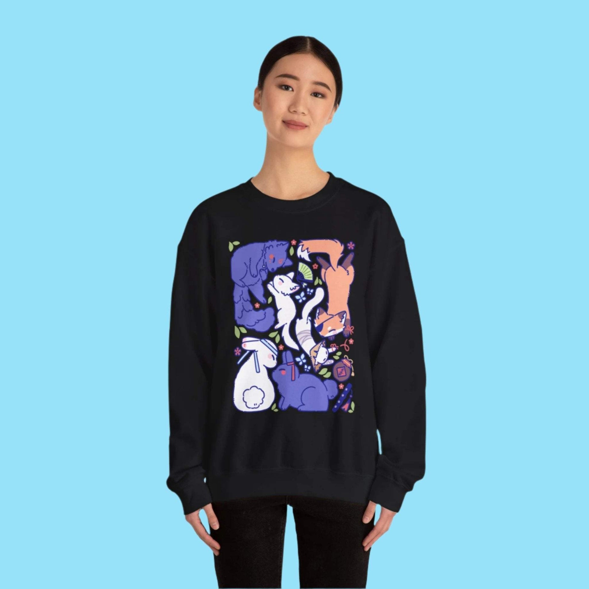 Danmei Animals Crewneck Sweatshirt - Moshi Melon