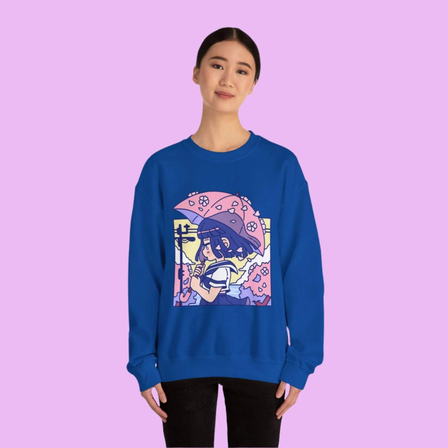 Cherry Blossom Crewneck Sweatshirt - Moshi Melon