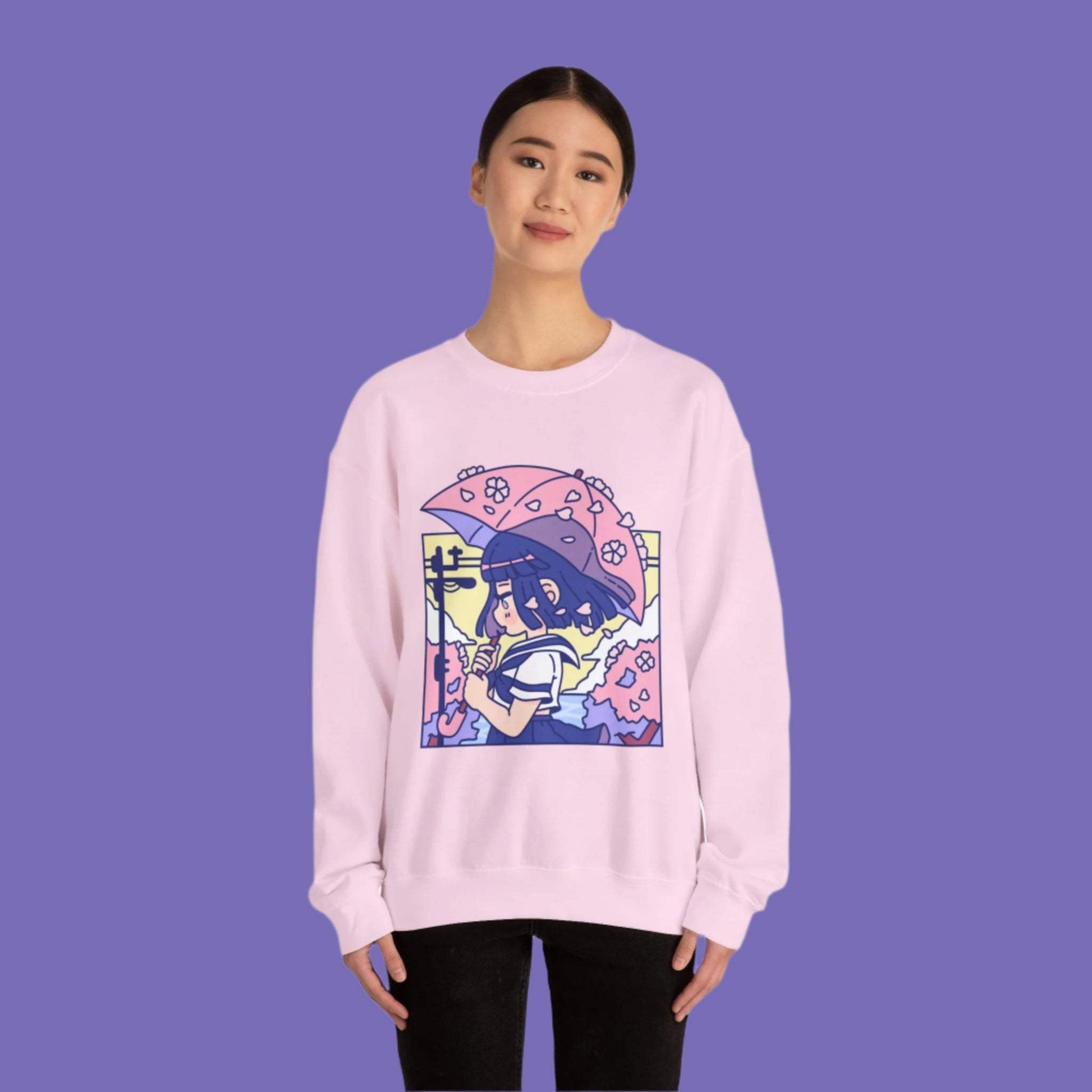 Cherry Blossom Crewneck Sweatshirt - Moshi Melon
