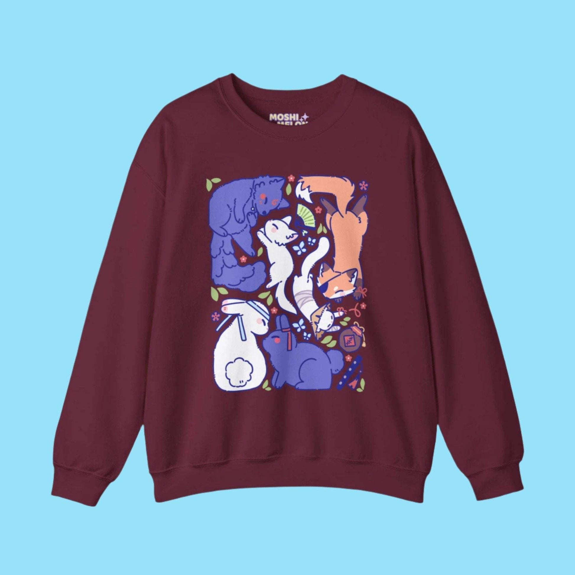 Danmei Animals Crewneck Sweatshirt - Moshi Melon
