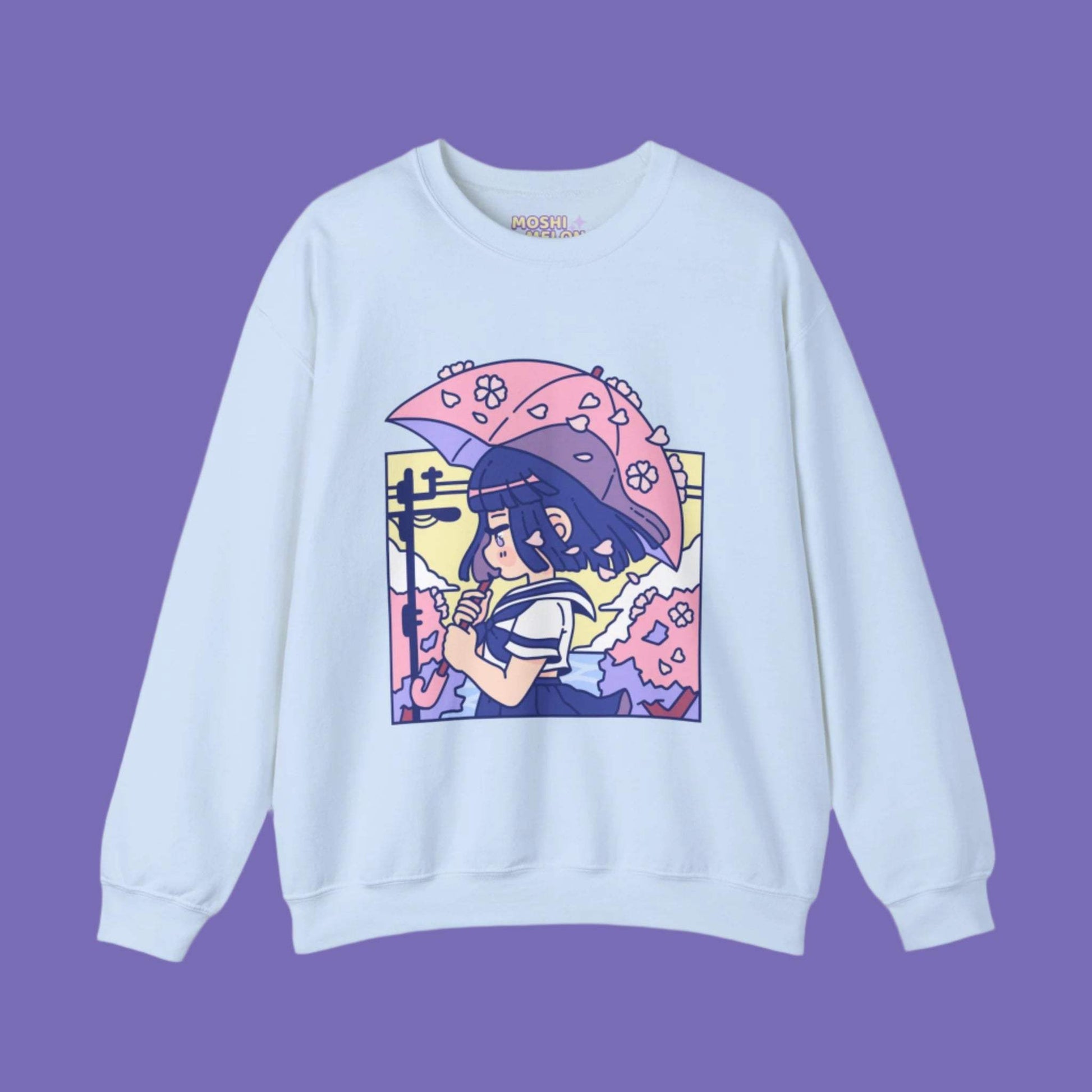 Cherry Blossom Crewneck Sweatshirt - Moshi Melon