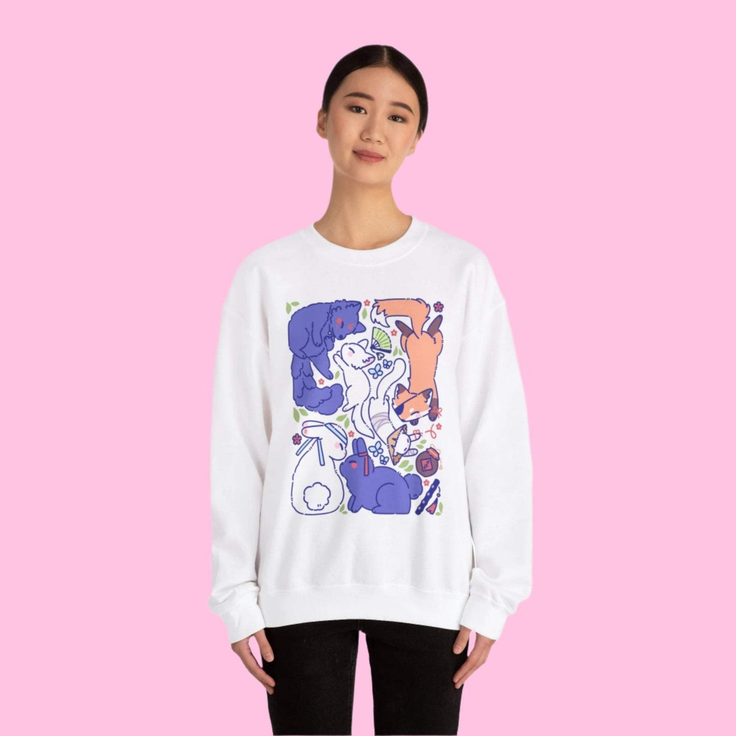 Danmei Animals Crewneck Sweatshirt - Moshi Melon