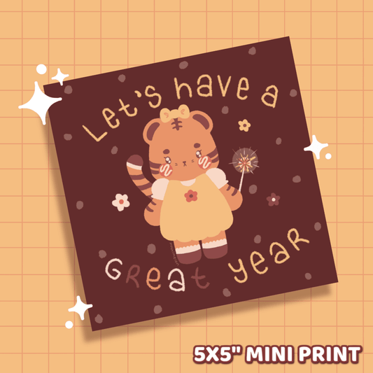 Great Year Mini Print - Moshi Melon