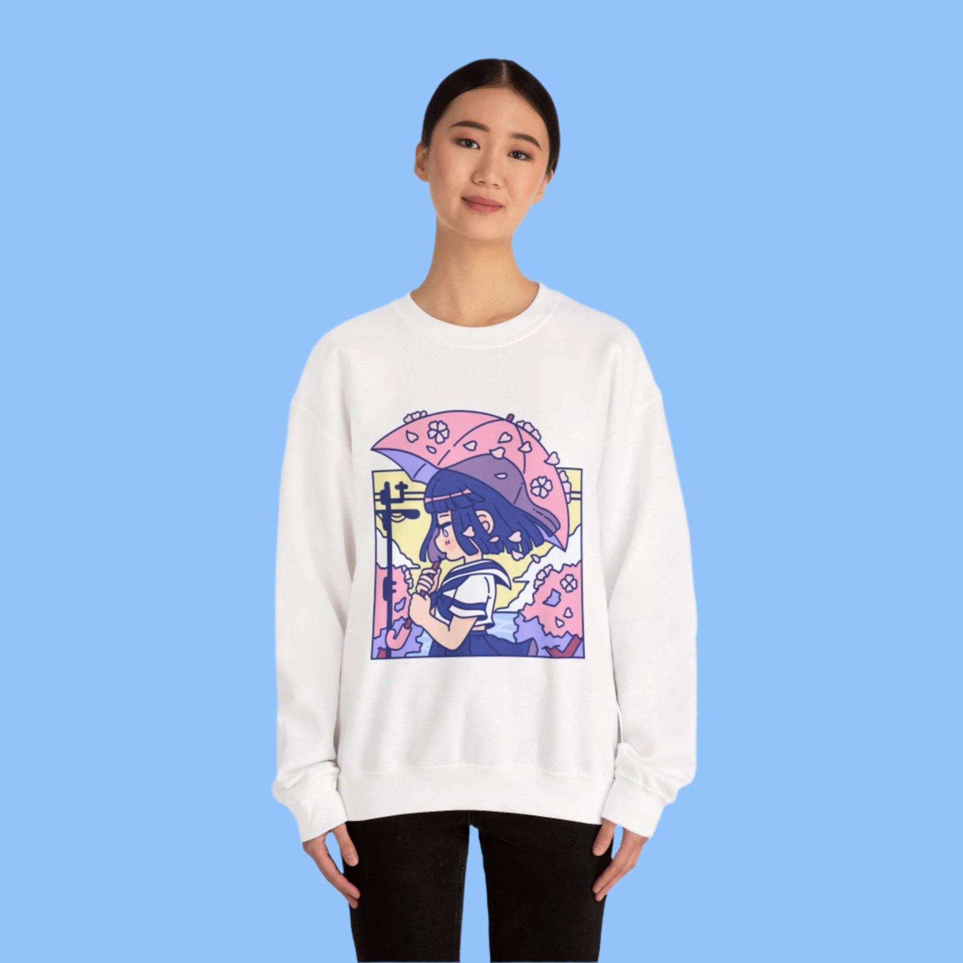 Cherry Blossom Crewneck Sweatshirt - Moshi Melon