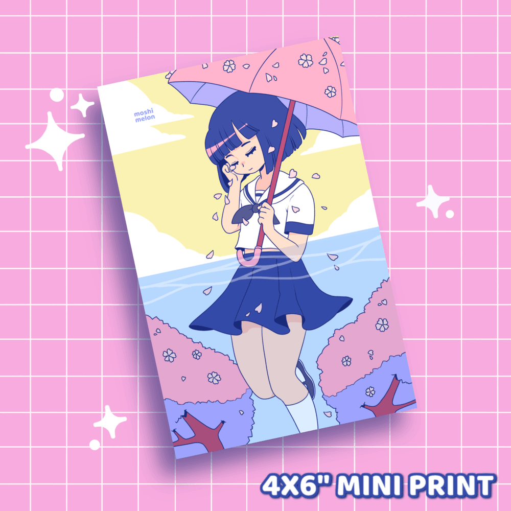 Cherry Spring Mini Print - Moshi Melon