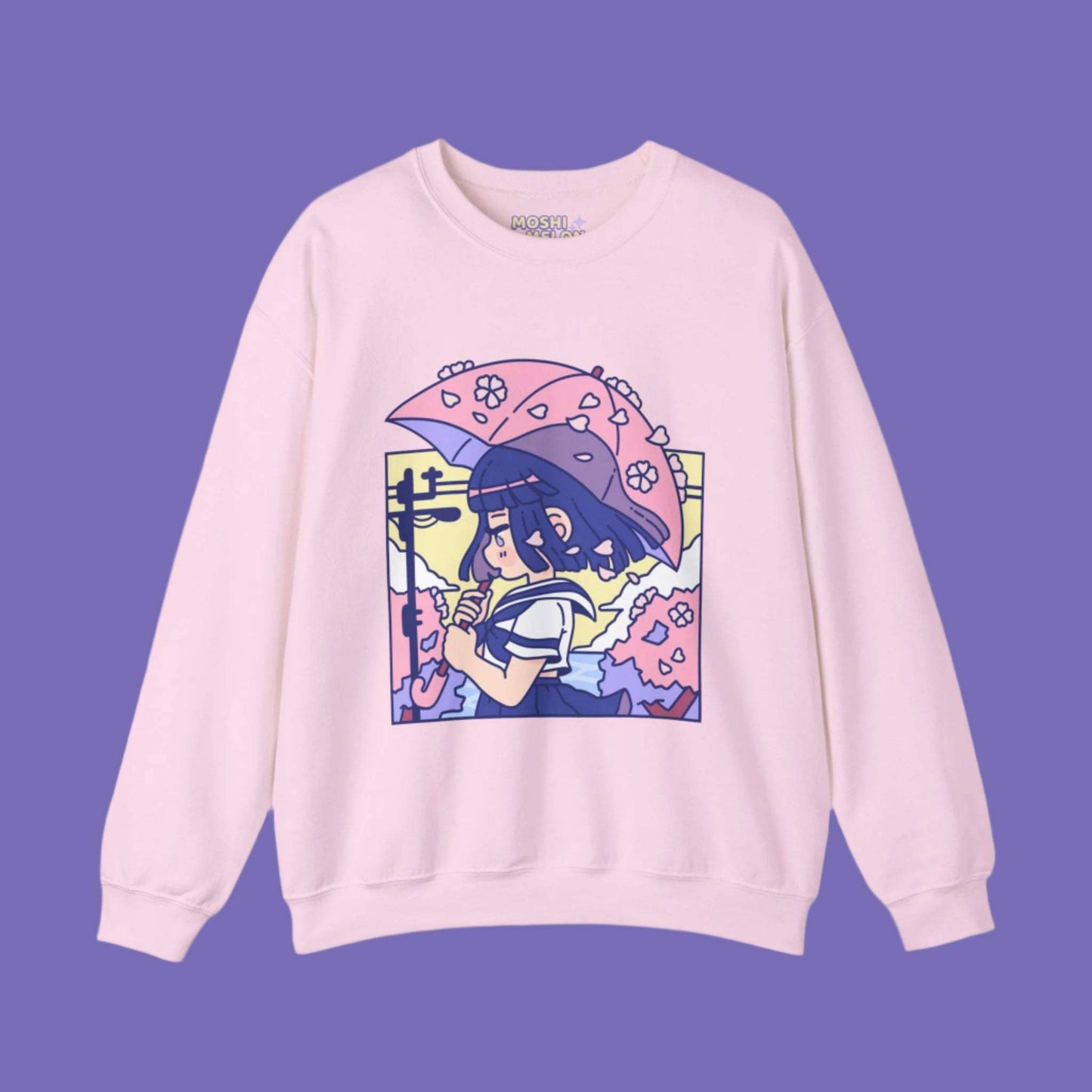 Cherry Blossom Crewneck Sweatshirt - Moshi Melon