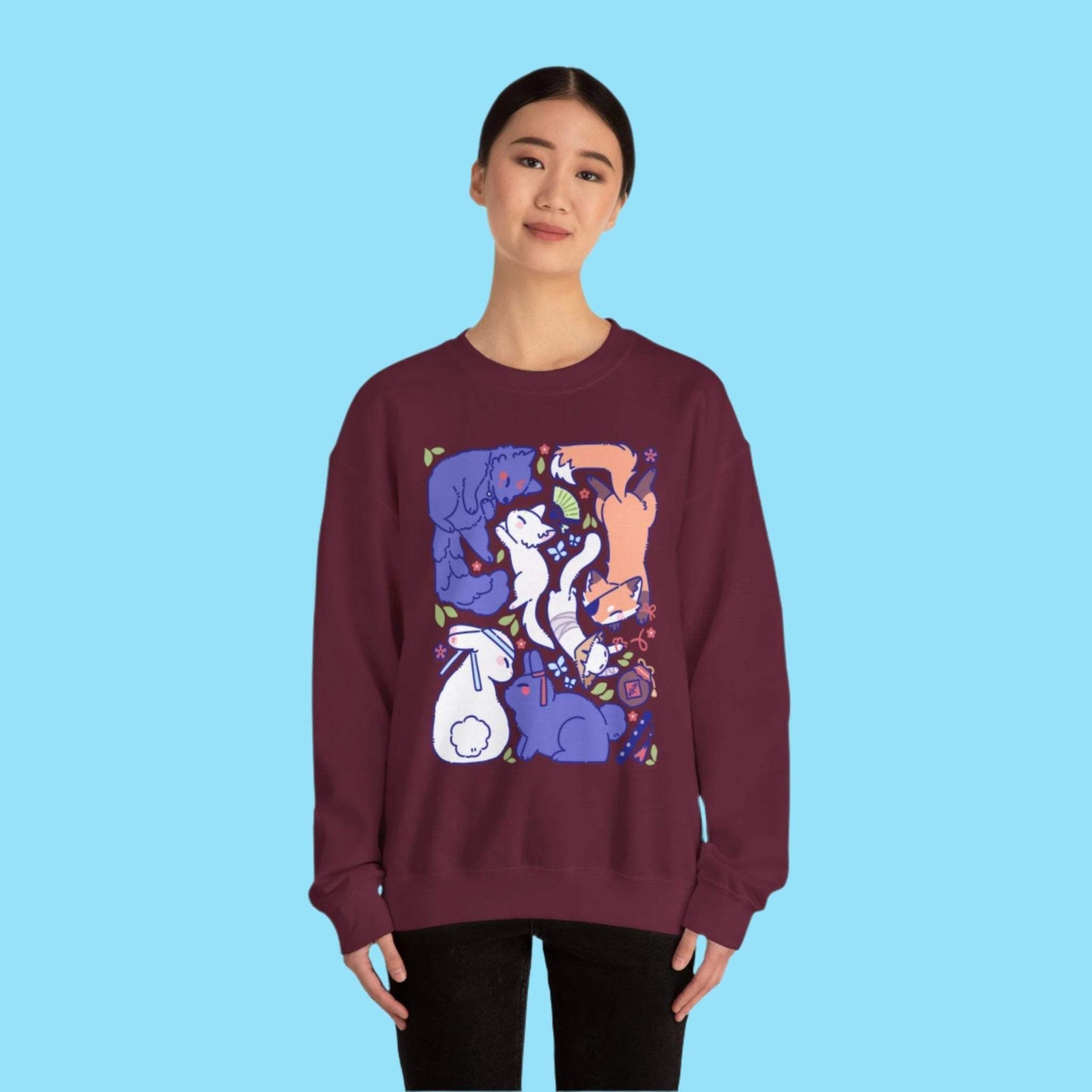 Danmei Animals Crewneck Sweatshirt - Moshi Melon