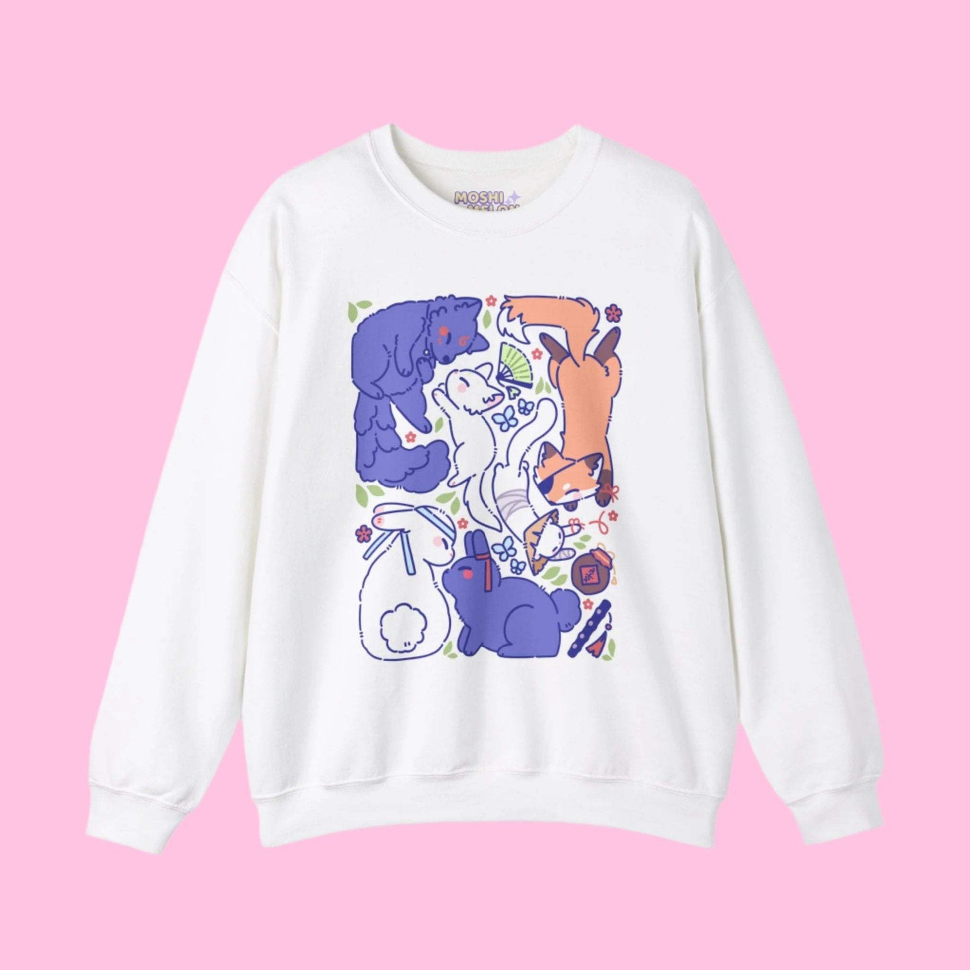 Danmei Animals Crewneck Sweatshirt - Moshi Melon