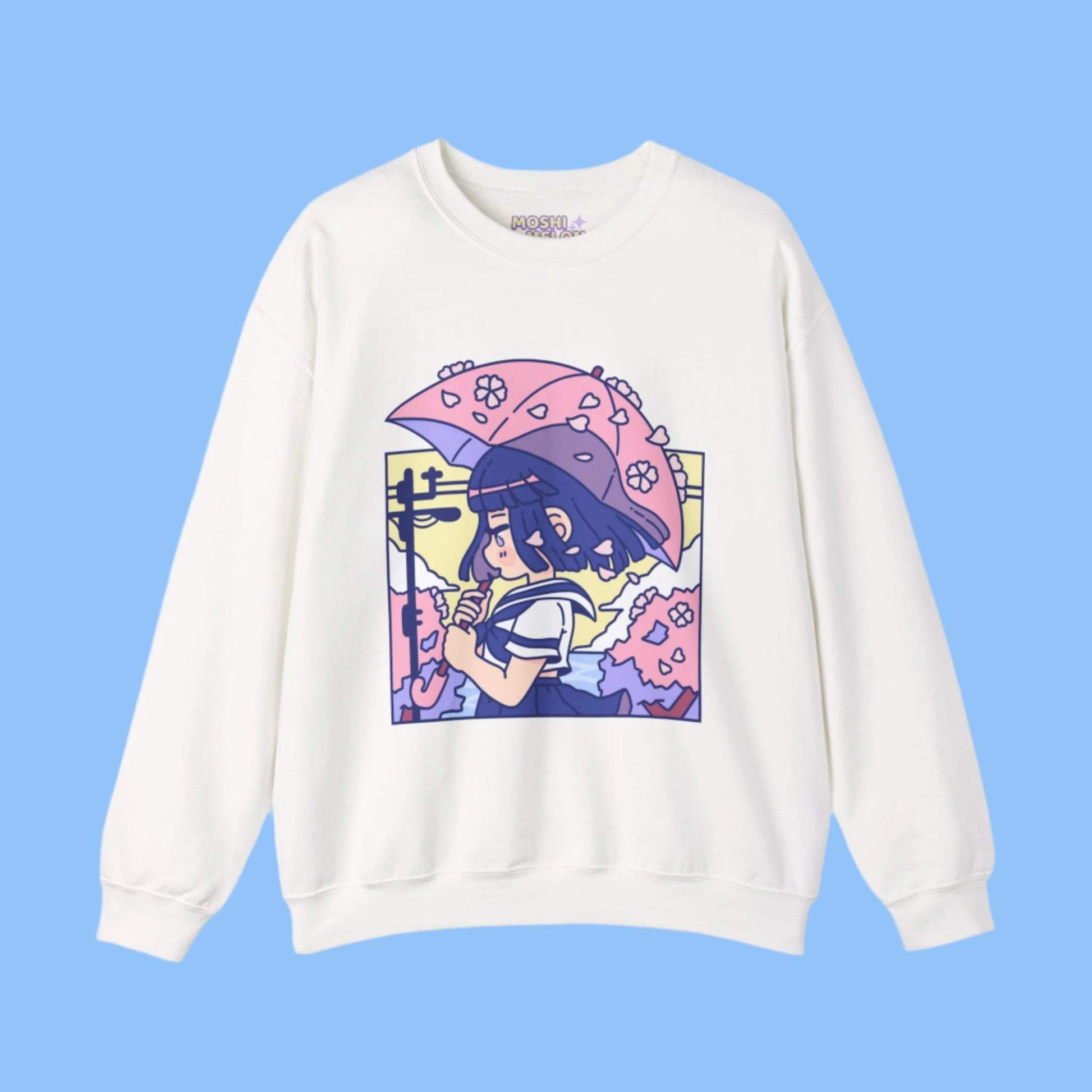 Cherry Blossom Crewneck Sweatshirt - Moshi Melon