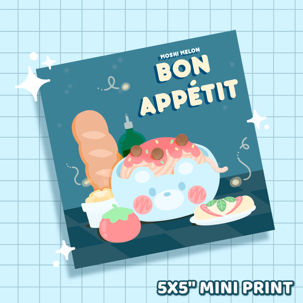Bon Appetit Mini Print - Moshi Melon