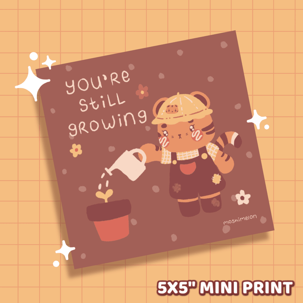 Still Growing Mini Print - Moshi Melon