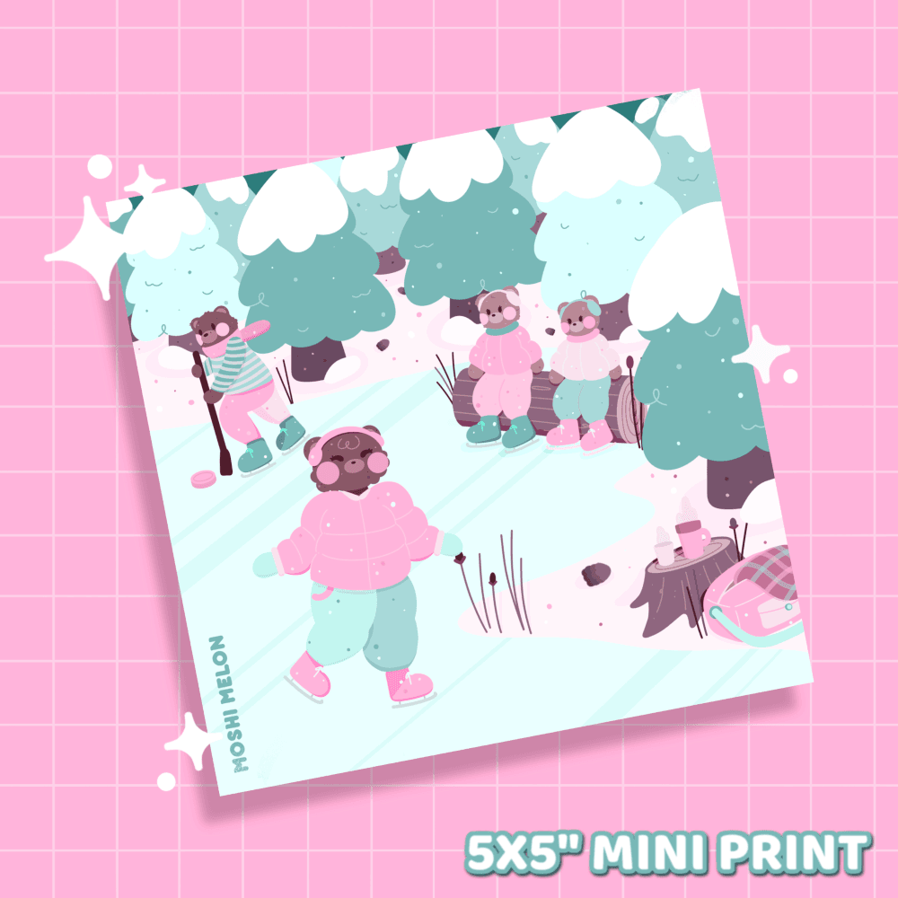 Skating Fun Print - Moshi Melon