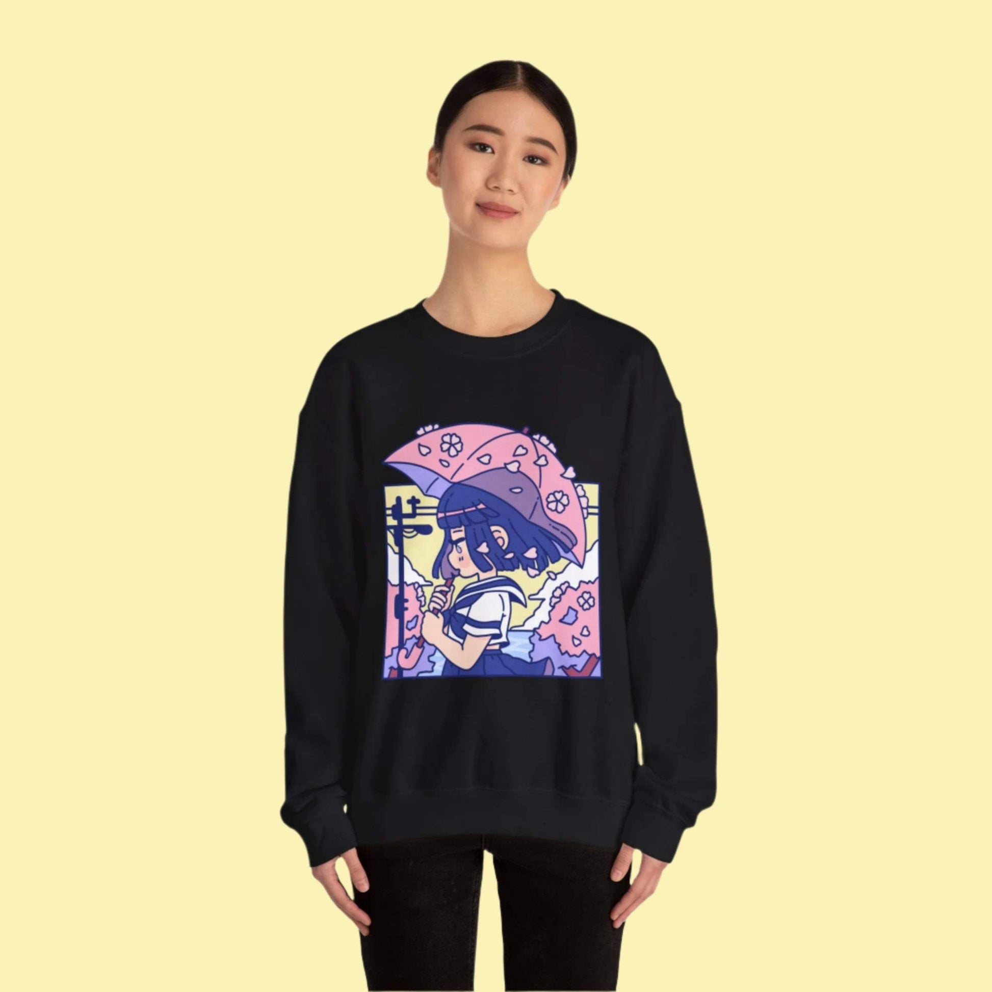 Cherry Blossom Crewneck Sweatshirt - Moshi Melon