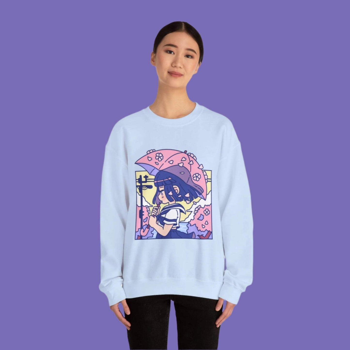 Cherry Blossom Crewneck Sweatshirt - Moshi Melon