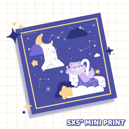 Moon Bear Print - Moshi Melon