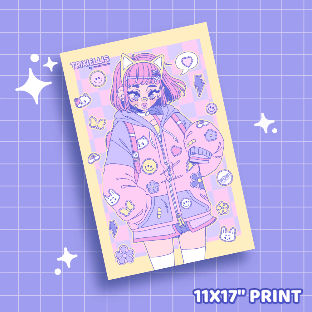 Neko Kei - Lili Print - Moshi Melon