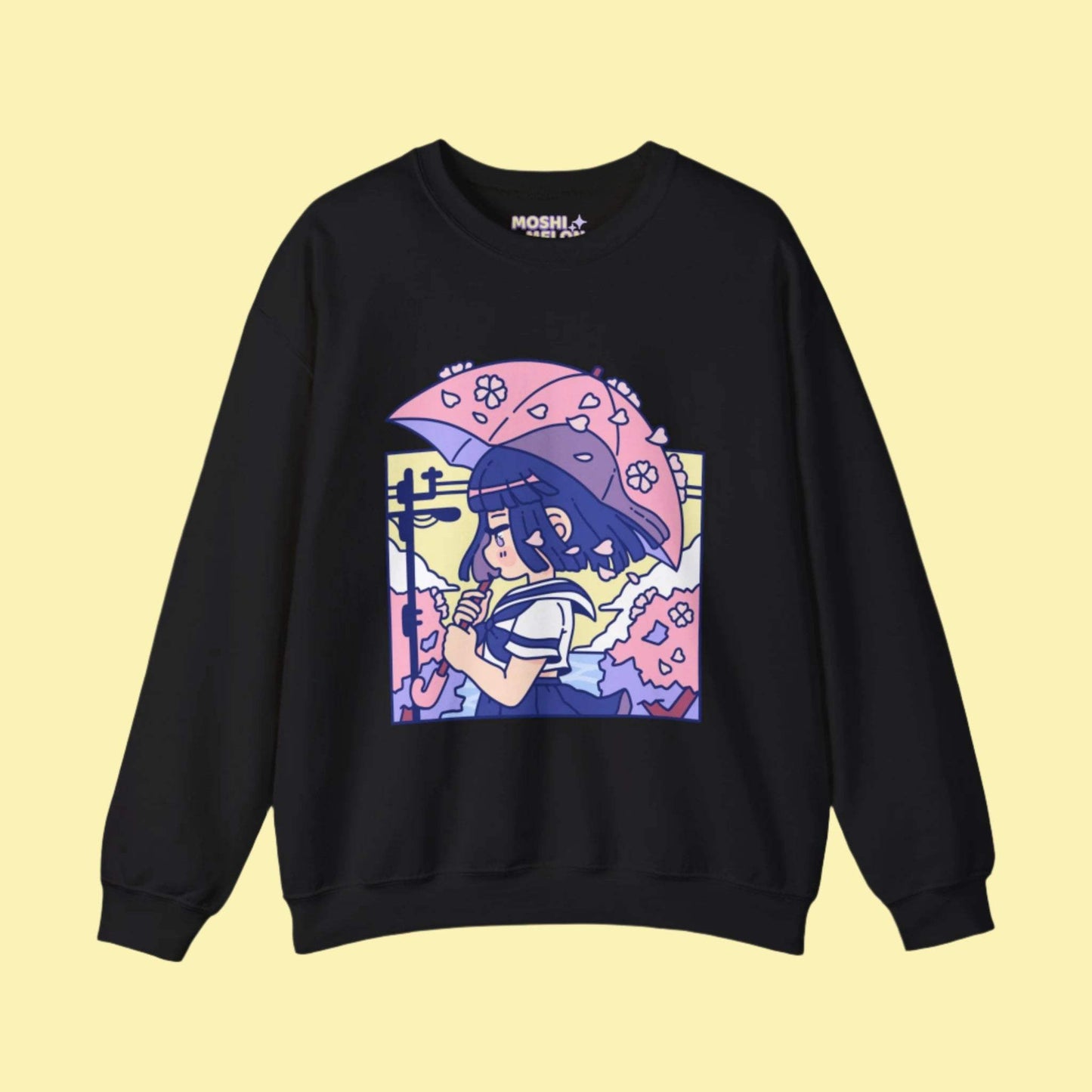 Cherry Blossom Crewneck Sweatshirt - Moshi Melon