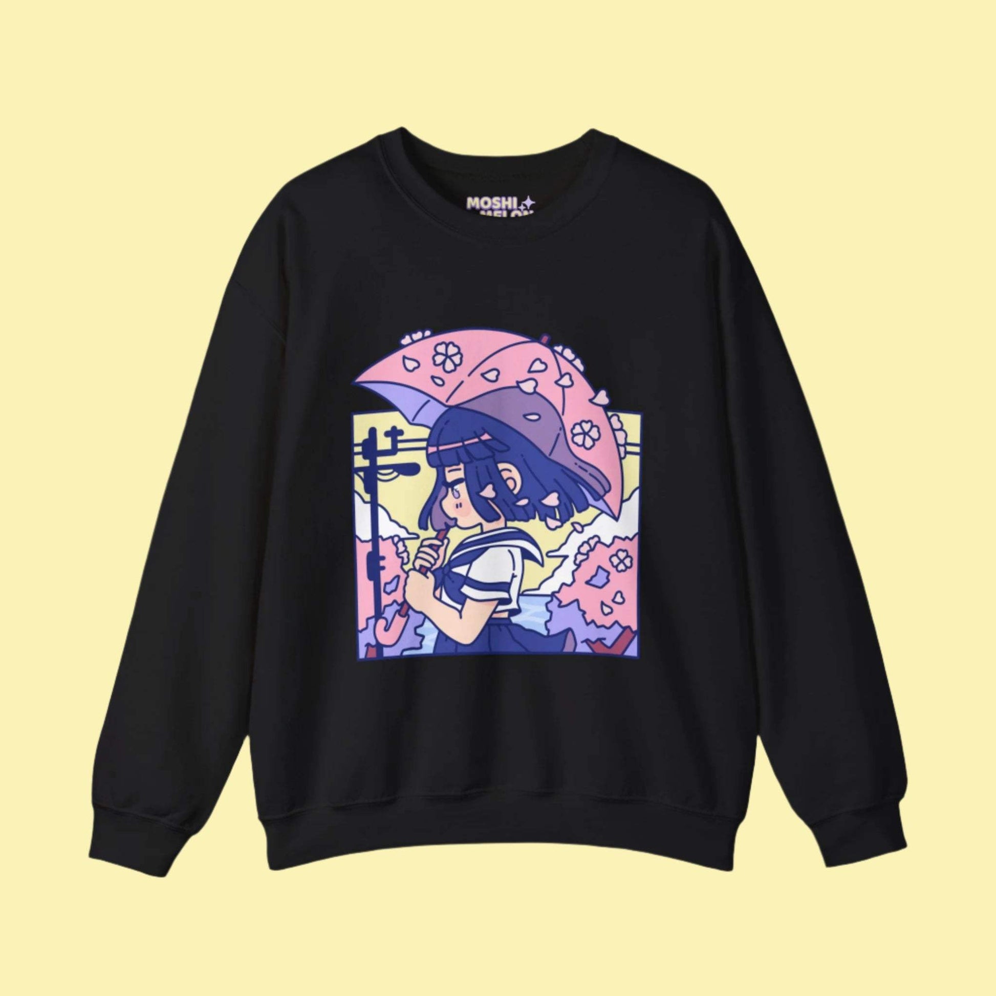 Cherry Blossom Crewneck Sweatshirt - Moshi Melon