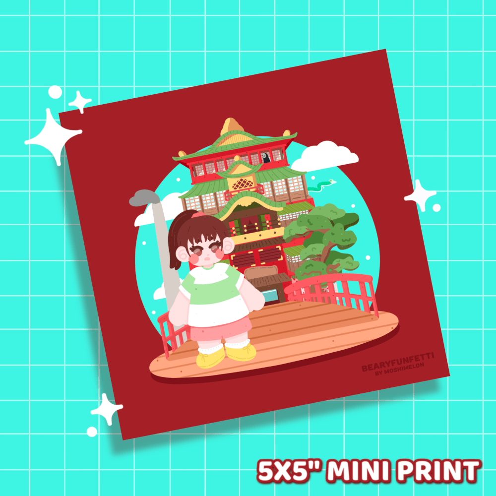 Lonely Chihiro Mini Print - Moshi Melon