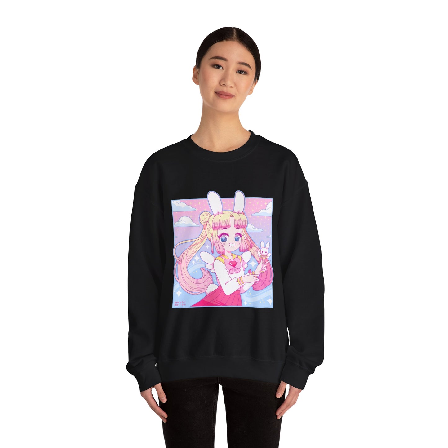 Kawaii Bunny Cadet Crewneck