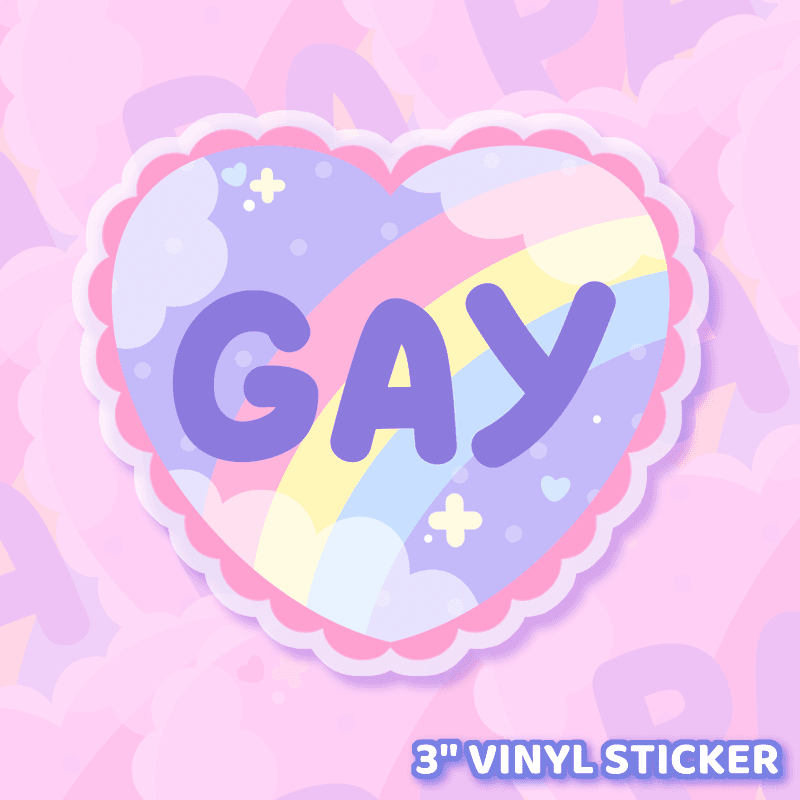 Gay Pride Sticker - Moshi Melon