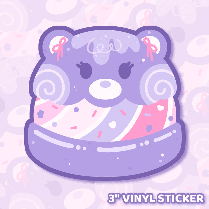 Beary Funfetti Sticker - Moshi Melon