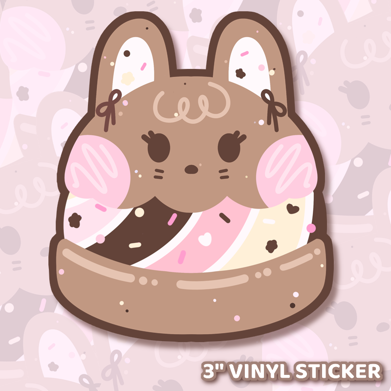 Neapolitan Bundae Sticker