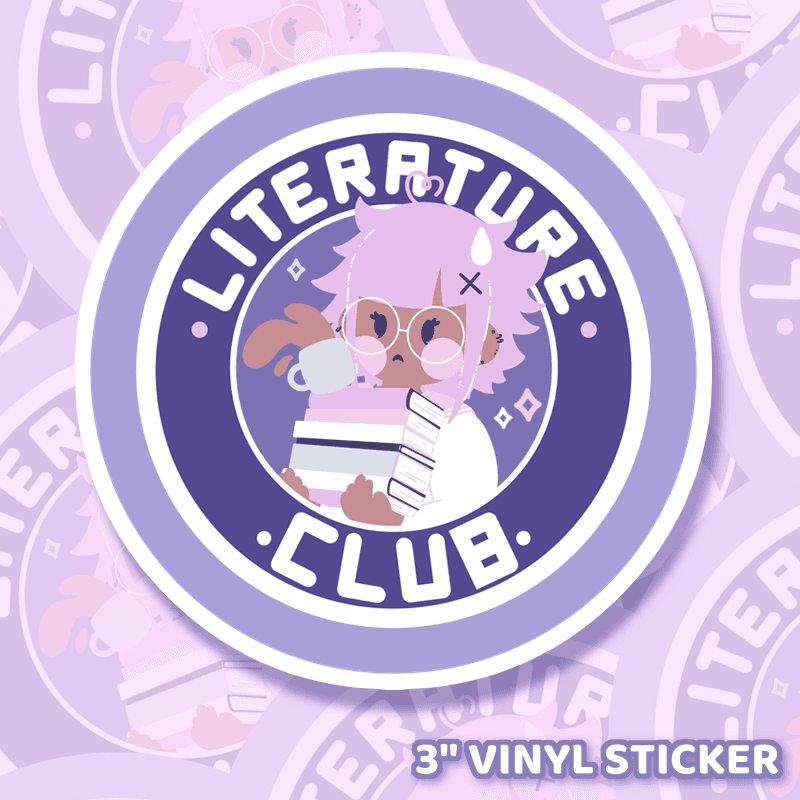 Literature Club Sticker - Moshi Melon