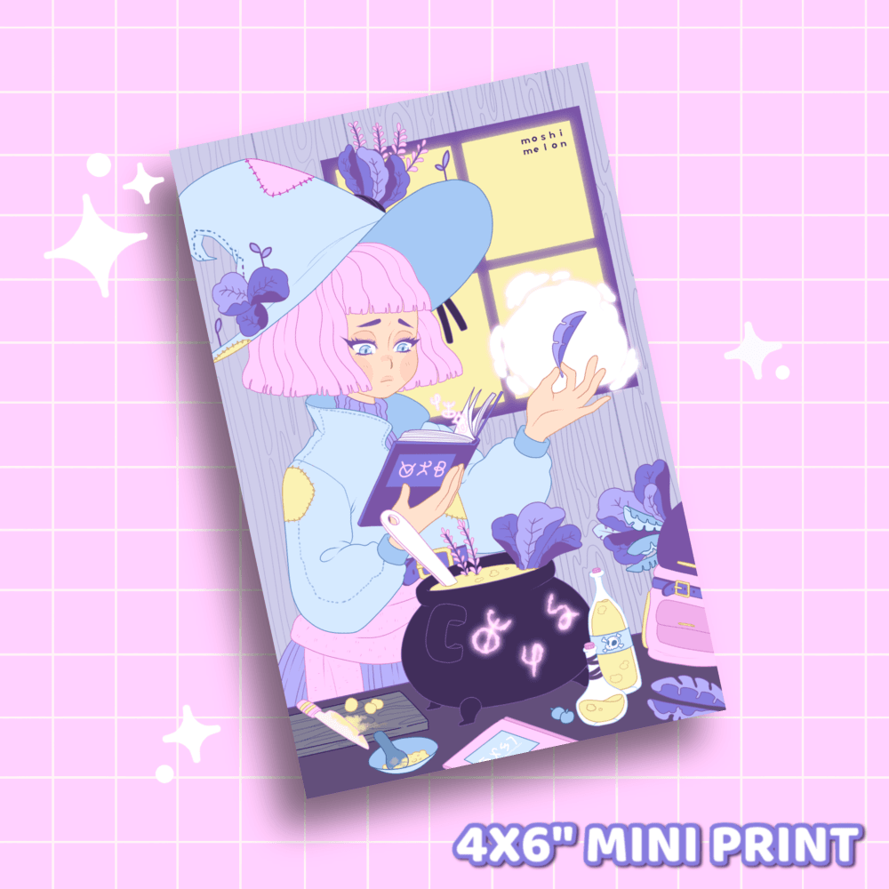 Herbal Witch Mini Print - Moshi Melon