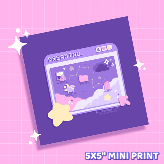 Dreaming Mini Print - Moshi Melon