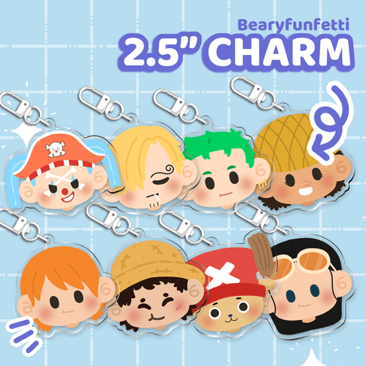 Straw Hats Charm Set - Moshi Melon