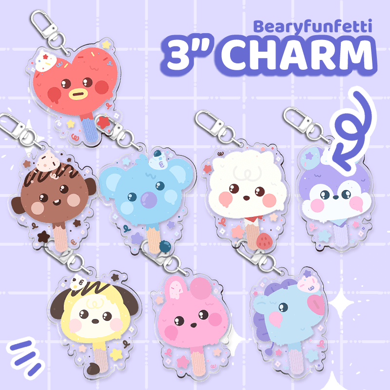 BT21 KPopsicle Charm Set - Moshi Melon