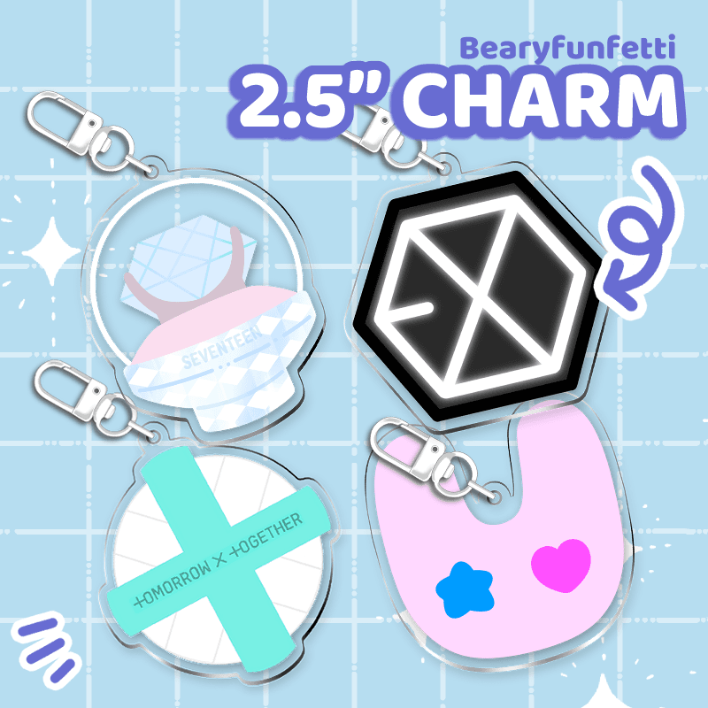 Kpop Lightstick Charms Set 1 - Moshi Melon