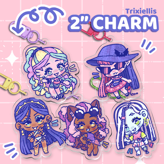 Monster High Charm Set - Moshi Melon