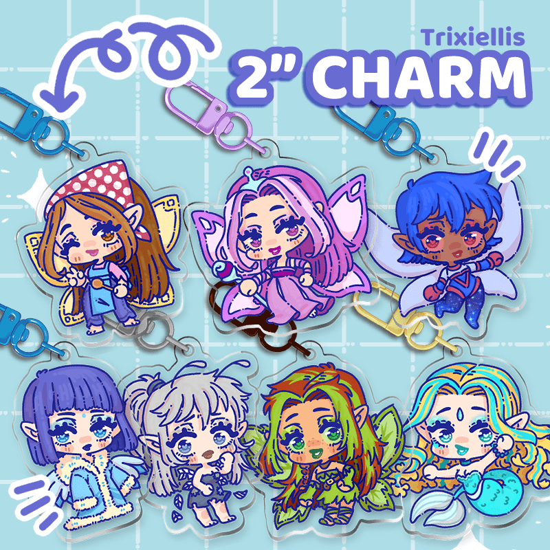 Neopets Faeries Charm Set - Moshi Melon