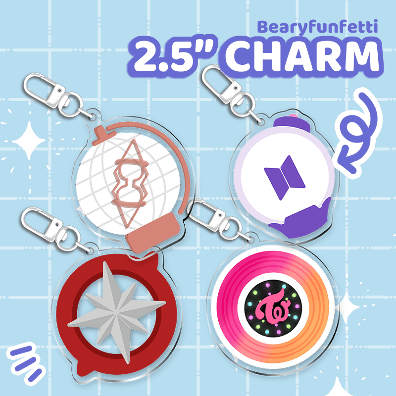 Kpop Lightstick Charms Set 2 - Moshi Melon