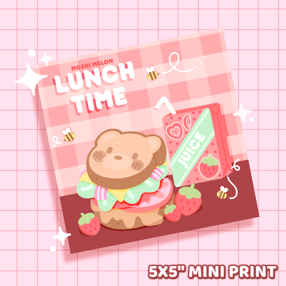 Lunchtime Mini Print - Moshi Melon
