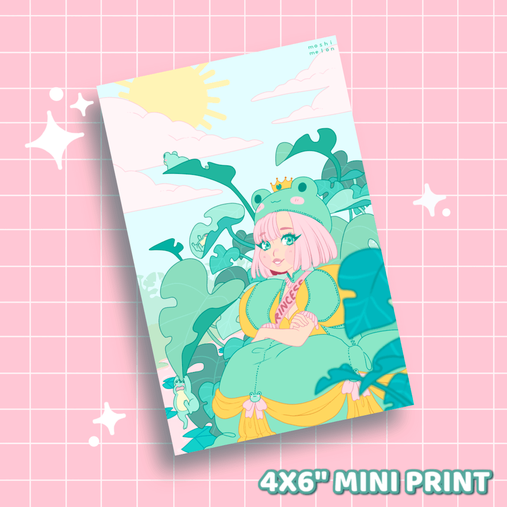 Frog Princess Mini Print - Moshi Melon