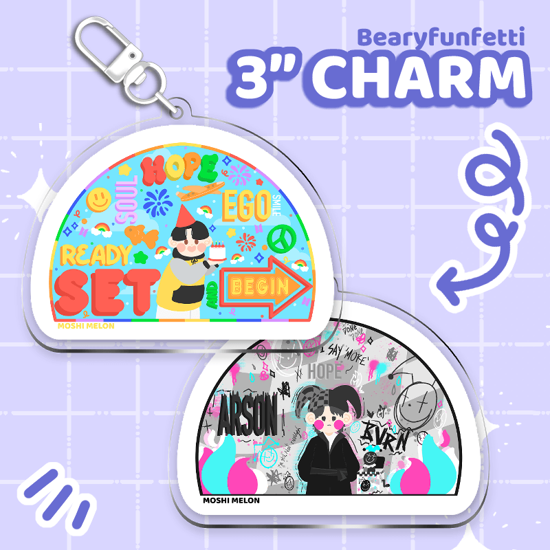BTS Borahae Charms - Moshi Melon