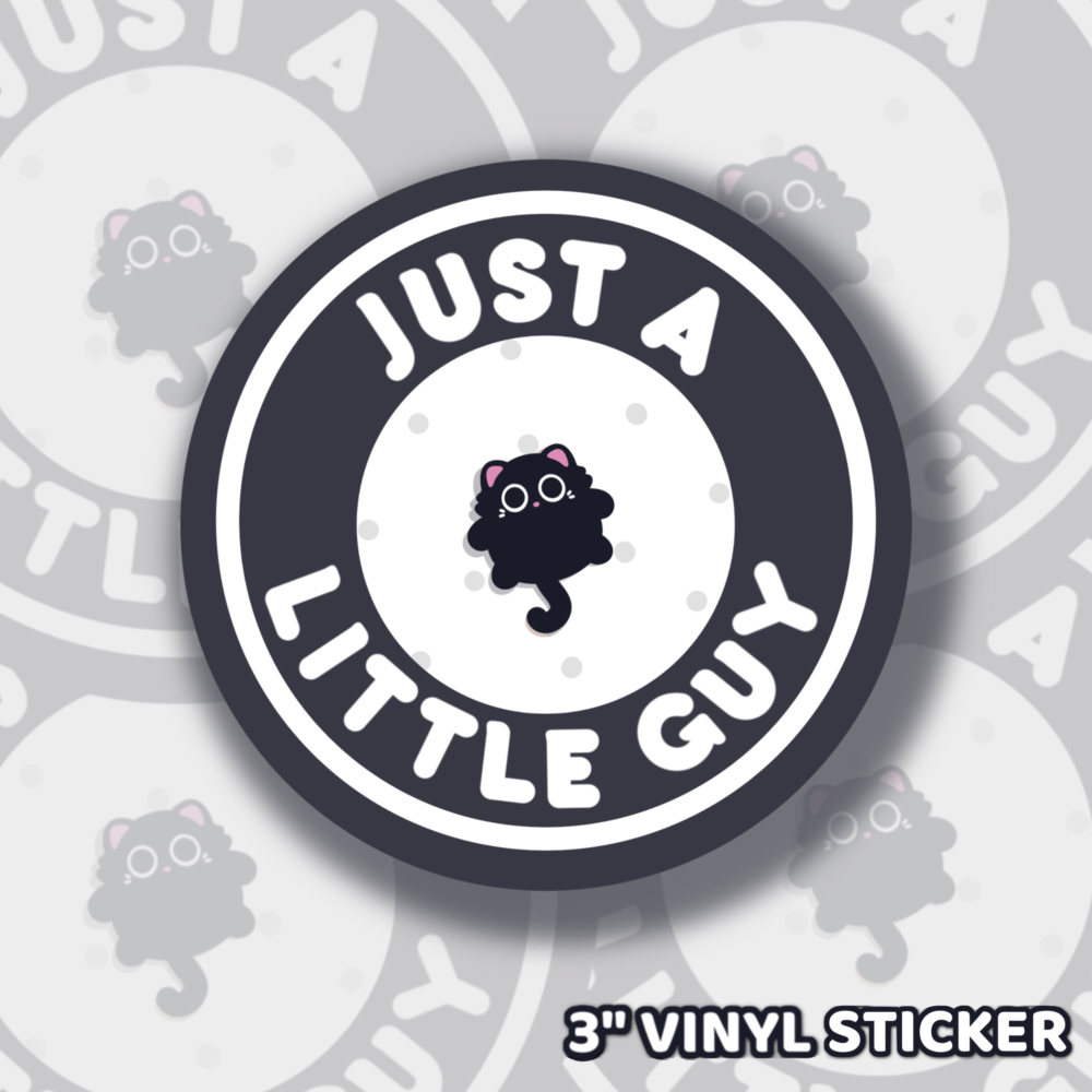 Little Guy (Black Cat) Sticker