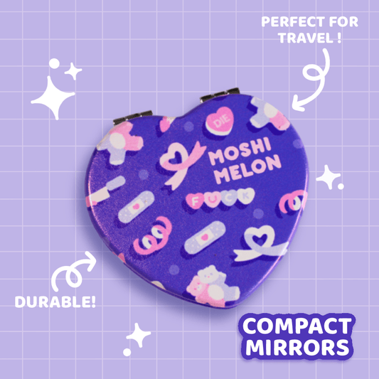Deadly Confetti Compact Mirror - Moshi Melon
