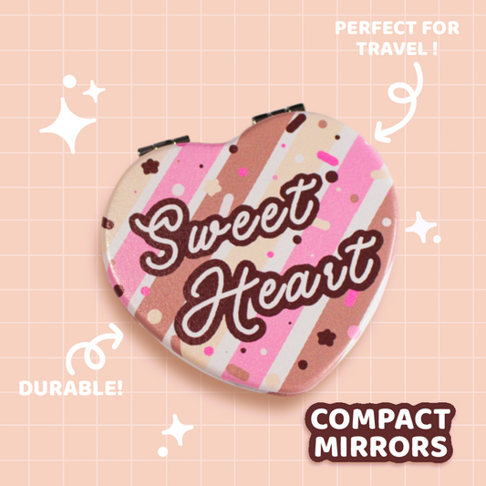 Neapolitan Sweet Heart Compact Mirror