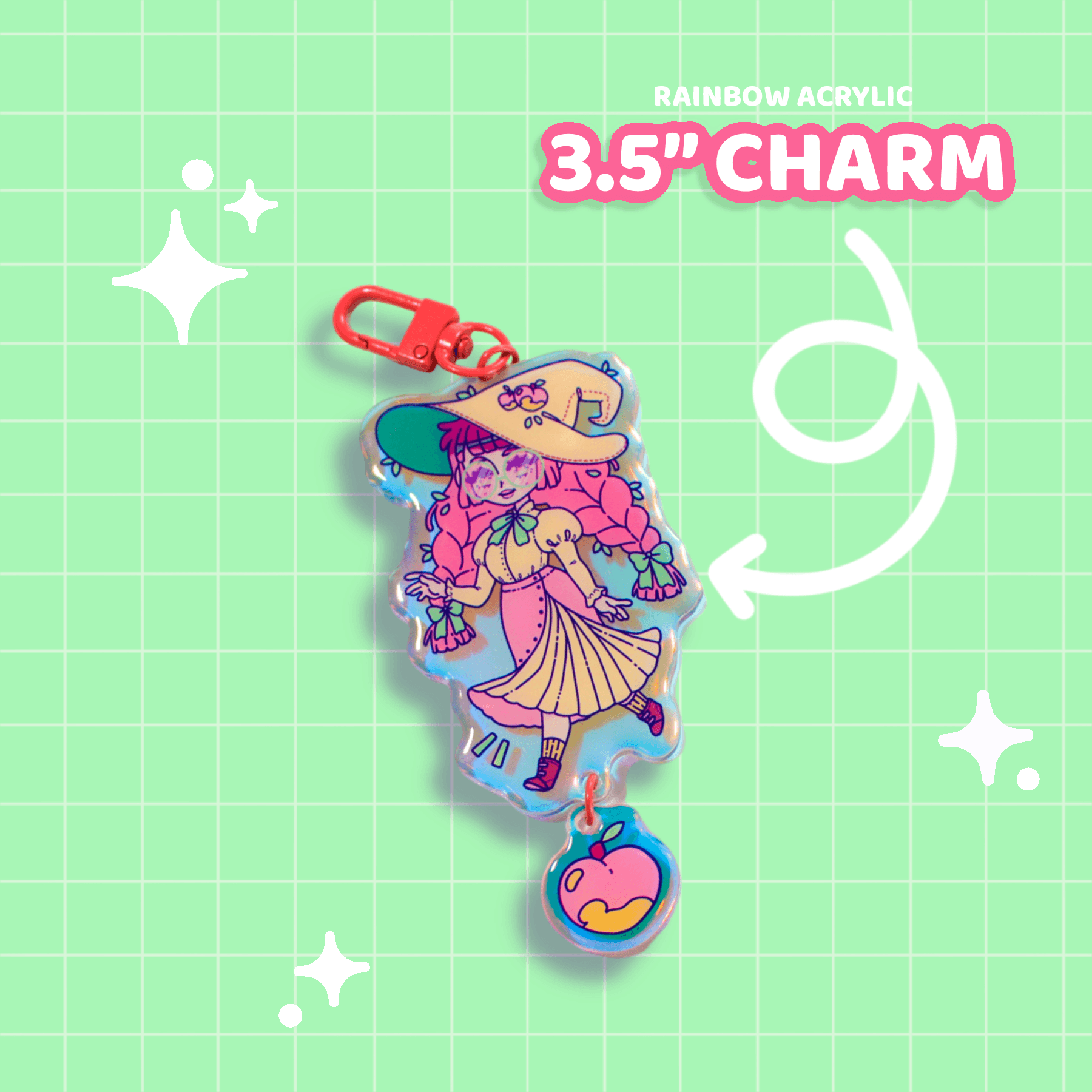 Peach Witch Charm - Moshi Melon